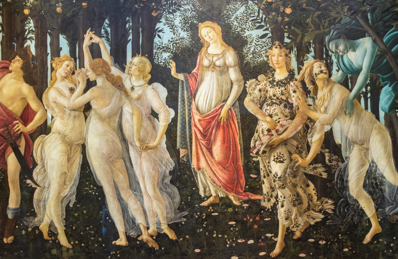 Obraz Primavera od Sandra Botticelliho vznikl na objednávku Lorenza di Pierfrancesco de’ Medici.